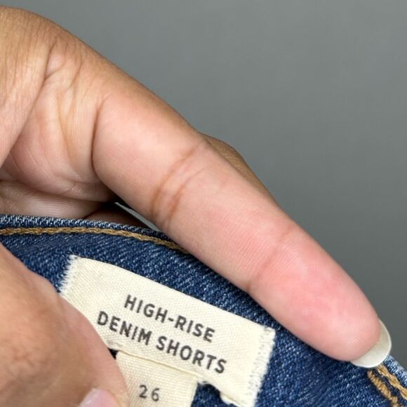 Madewell High-Rise Denim Button Fly Shorts Women’s 26 - Picture 5 of 5
